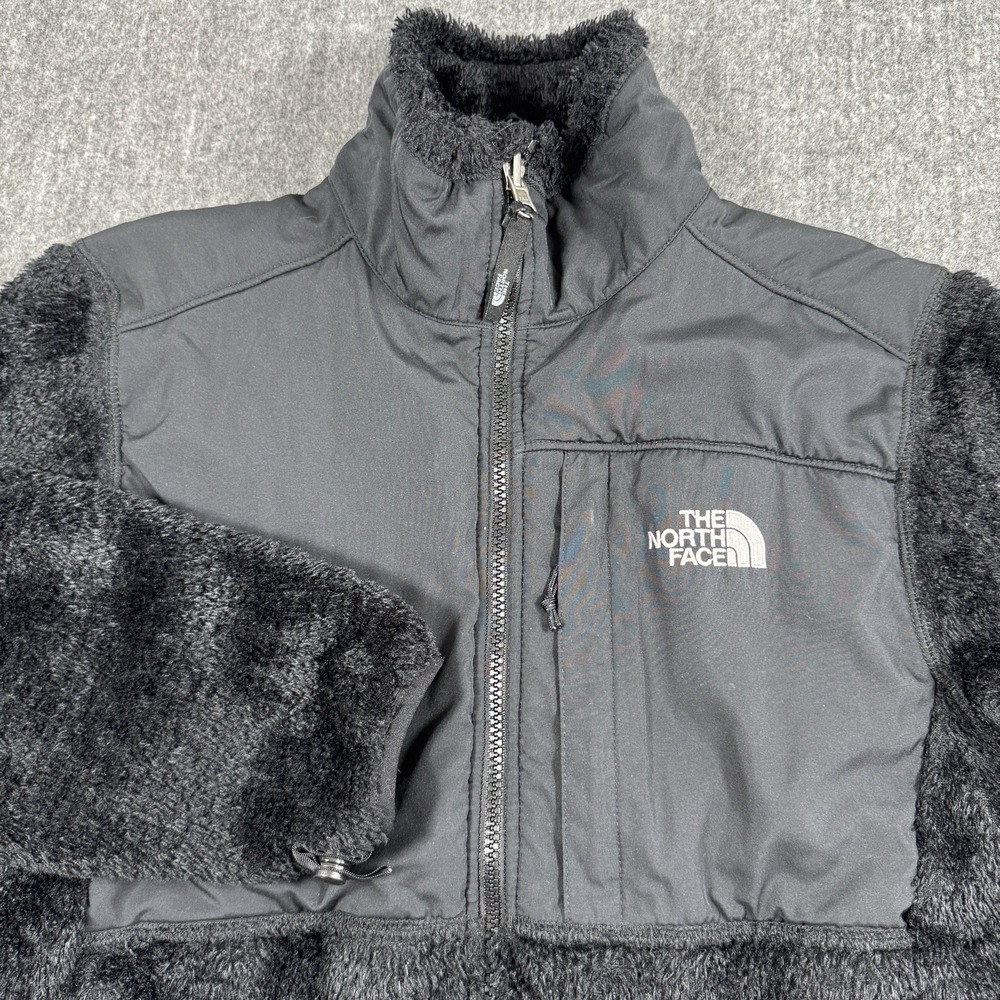 The North Face Women's Small Polartec High Loft Fleece Jacket Black Full Zip